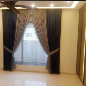 double layer curtain designs