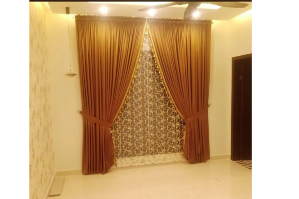 double layer curtain designs
