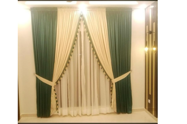 double layer curtain designs
